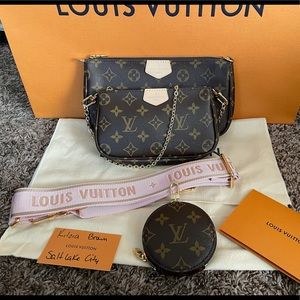 Louis Vuitton Multi Pochette pink